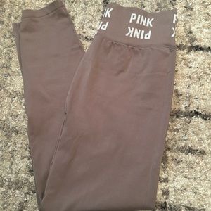 Victorias Secret Pink, taupe Large seamless leggings